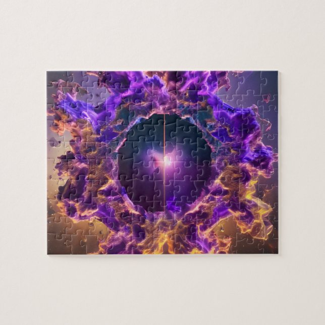 Quebra-cabeça O horizonte de eventos cósmicos se abre para um un (Horizontal)