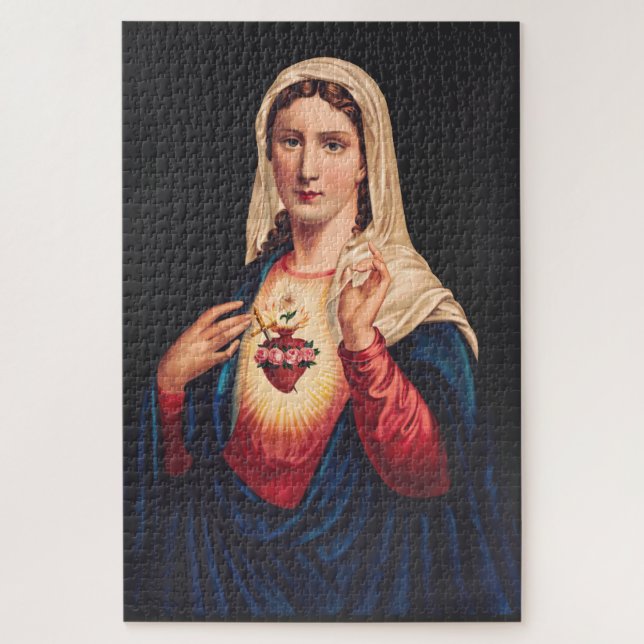 Quebra-cabeça O Imaculado Coração de Maria (Vertical)