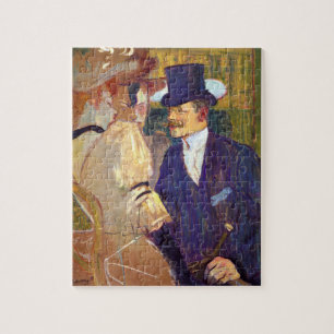 Quebra-cabeça O inglês por Toulouse Lautrec, Vintage Art