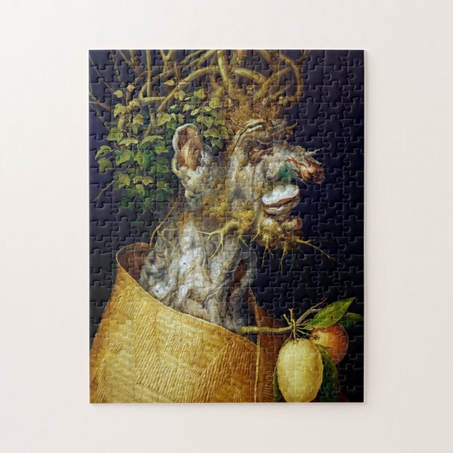 Quebra-cabeça O inverno, Arcimboldo (Vertical)
