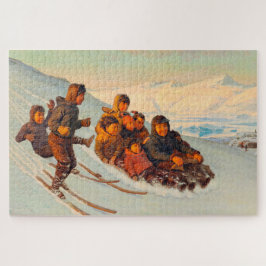 Quebra-cabeça O inverno na Gronelândia Rasmussen 1875