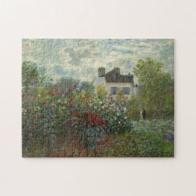 Quebra-cabeça O Jardim do Artista em Argenteuil Claude Monet (Horizontal)
