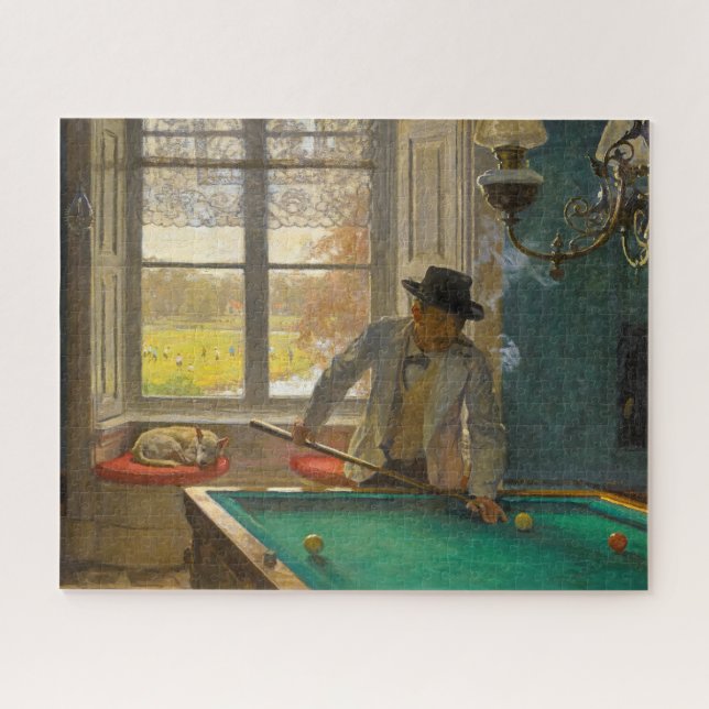 Quebra-cabeça O jogador Billiard de Willem Bastiaan Tholen (Horizontal)