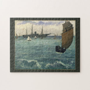 Quebra-cabeça O "Kearsarge" em Boulogne Edouard Manet Fine Art