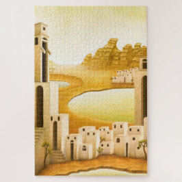 Quebra-cabeça "O lugar" - Oriente Médio / Pintura do Deserto do 