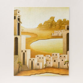 Quebra-cabeça "O lugar" - Oriente Médio / Pintura do Deserto do 