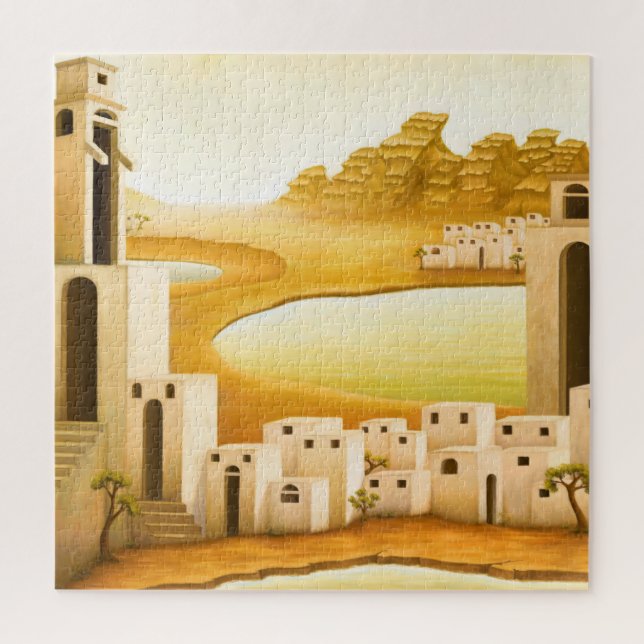 Quebra-cabeça "O lugar" - Oriente Médio / Pintura do Deserto do  (Vertical)
