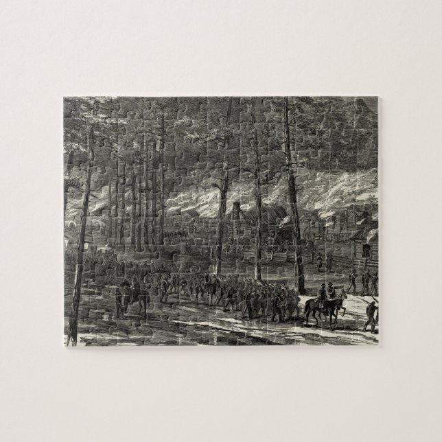 Quebra-cabeça O março de Sherman ao mar através de South (Horizontal)