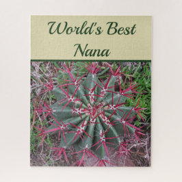 Quebra-cabeça O melhor deserto da Nana Cactus Red Barrel