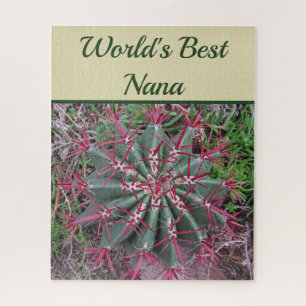 Quebra-cabeça O melhor deserto da Nana Cactus Red Barrel