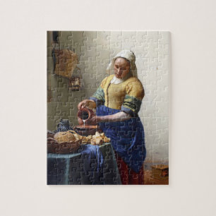 Quebra-cabeça O Milkmaid, c.1658-60 (óleo em canvas)