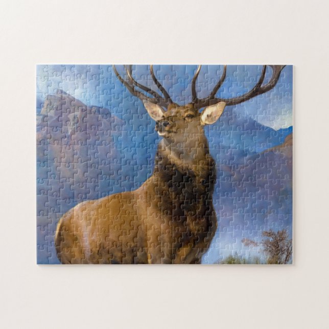 Quebra-cabeça O Monarca do Glen por Edwin Landseer (Horizontal)