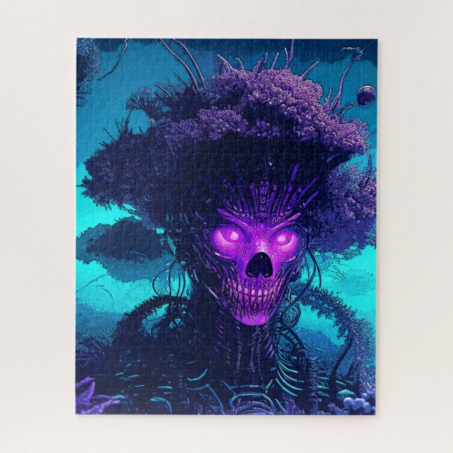 Quebra-cabeça O Monstro Da Cyber-Árvore No Escuro (Vertical)