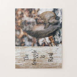 Quebra-cabeça O Movimento É Abraçar Macacos-Pais.