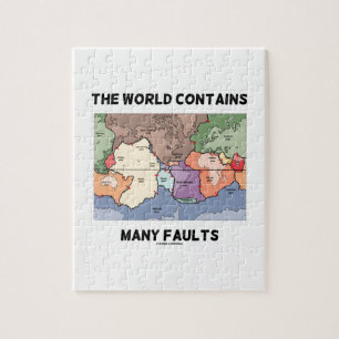 Quebra-cabeça O Mundo Contém Muitas Falhas (Plate Tectonics)