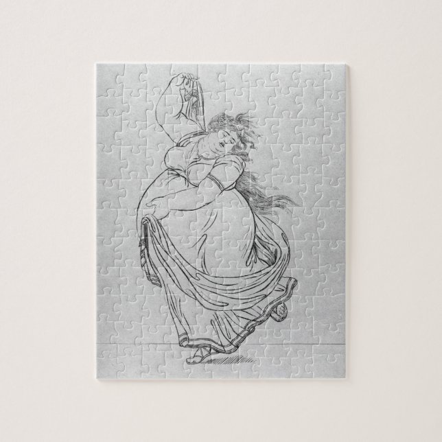 Quebra-cabeça O musa da dança, placa VI de um engodo da edição (Vertical)