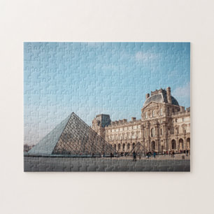 Quebra-cabeça O Museu De Arte Do Louvre Paisagem de Paris
