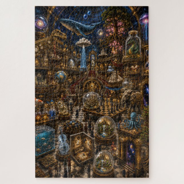 Quebra-cabeça O Museu Impossível – Fantasia Premium de 1000 Peça (Vertical)