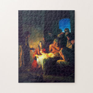 Quebra-cabeça O Nascimento de Jesus por Carl Bloch