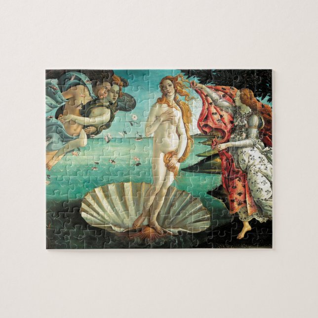 Quebra-cabeça O nascimento de Venus - arte clássica por (Horizontal)