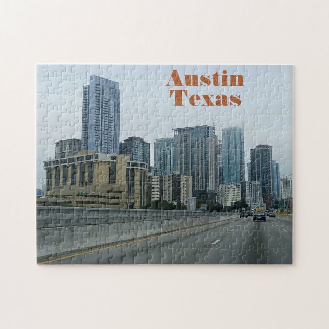 Quebra-cabeça O novo e crescente Centro Austin Texas (Horizontal)