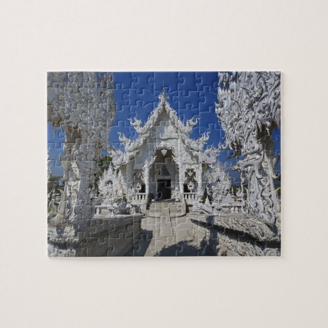 Quebra-cabeça O novo templo branco de Wat Rong Khun em (Horizontal)