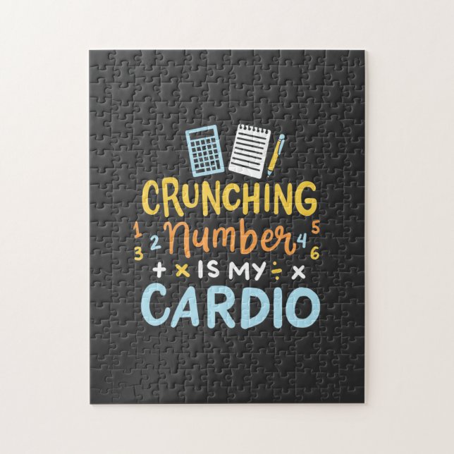 Quebra-cabeça O Número De Chamada Contabilista É Meu Cardio (Vertical)