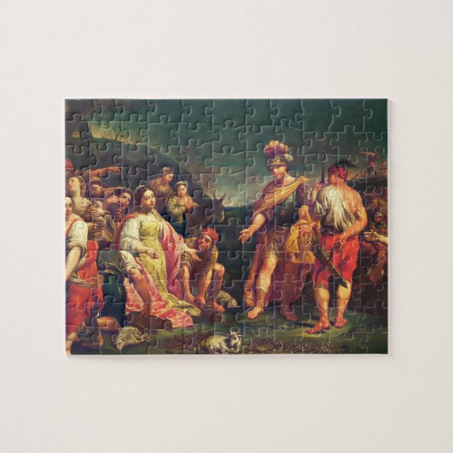 Quebra-cabeça O oferecimento de Abigail antes de David (Horizontal)