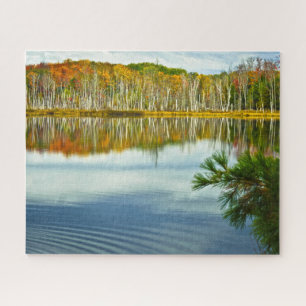 Quebra-cabeça O outono superior da península colore a fotografia