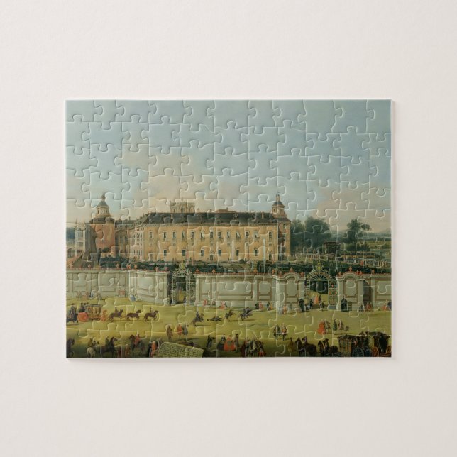 Quebra-cabeça O palácio de Aranjuez, 1756 (óleo em canvas) (Horizontal)