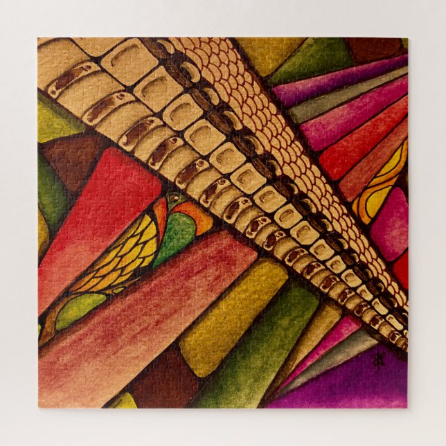 Quebra-cabeça O papagaio (Vertical)