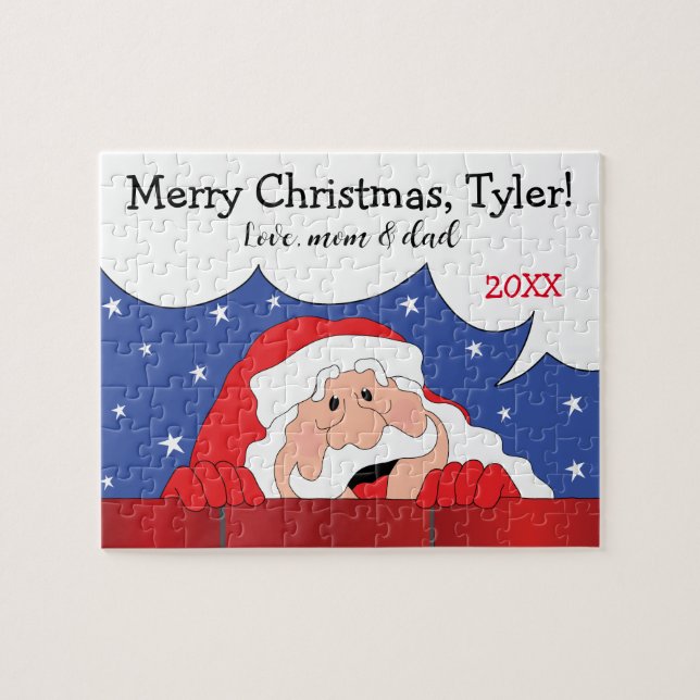 Quebra-cabeça O Papai Noel Diz (Horizontal)