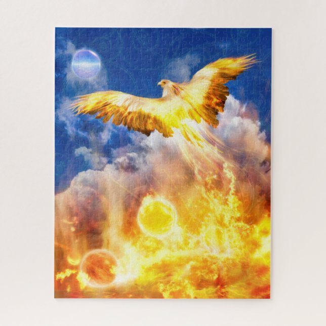 Quebra-cabeça O Pássaro Phoenix SUPERA SEUS PROBLEMAS (Vertical)
