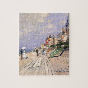 Quebra-cabeça O passeio à beira mar em Trouville Claude Monet