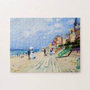 Quebra-cabeça O passeio à beira mar em Trouville Claude Monet