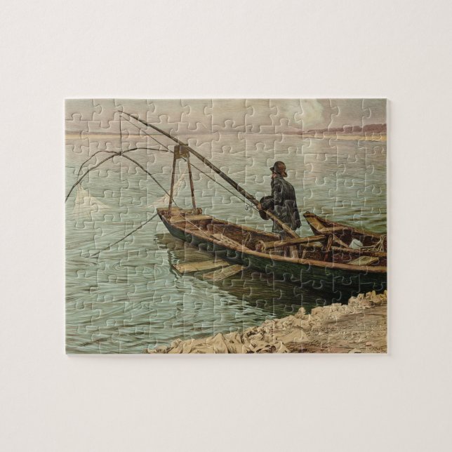 Quebra-cabeça O pescador (por Max Kurzweil) (Horizontal)