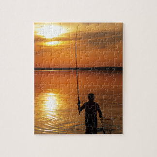 Quebra-cabeça O pescador trava peixes girando