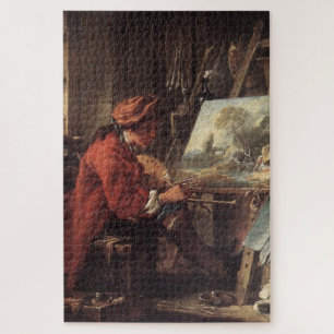 Quebra-cabeça O Pintor em Seu Estúdio (de François Boucher)