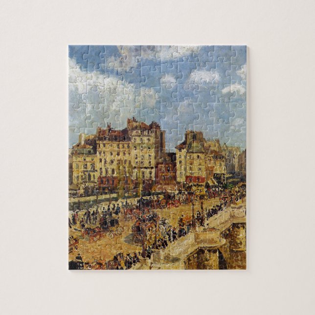 Quebra-cabeça O pont Neuf por Camille Pissarro (Vertical)