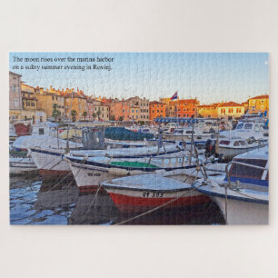 Quebra-cabeça O porto em Rovinj Croácia Grande