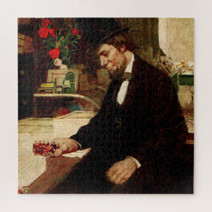 Quebra-cabeça O Presidente dos EUA, Abraham Lincoln, na sua mesa