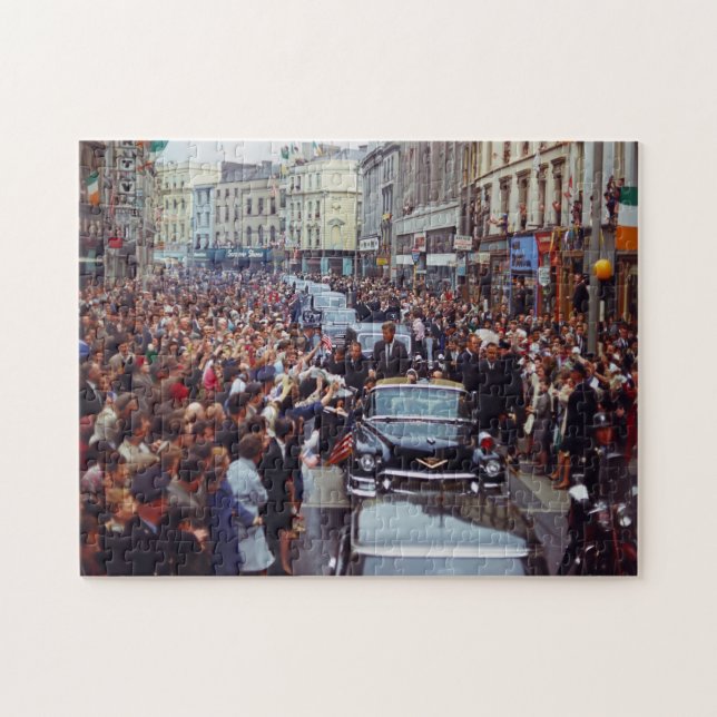 Quebra-cabeça O presidente Kennedy visita a Irlanda. (Horizontal)