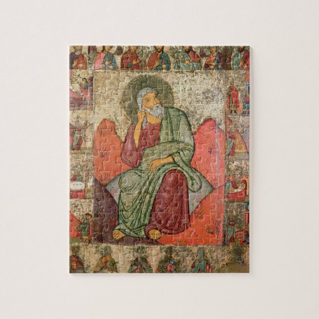 Quebra-cabeça O profeta Elijah, escola de Pskov (painel) (Vertical)