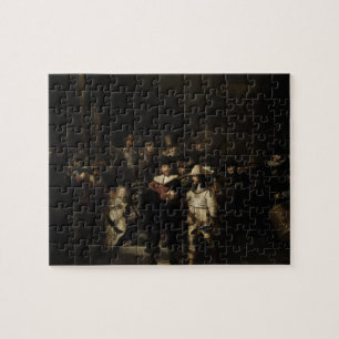 Quebra-cabeça O relógio de noite por Rembrandt Van Rijn