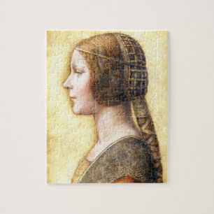 Quebra-cabeça O retrato de Leonardo da Vinci de uma jovem noiva