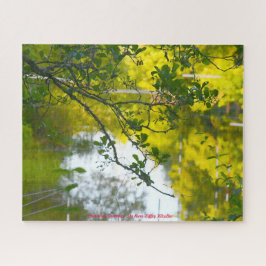 Quebra-cabeça O rio Liffey Kilcullen. Cartões de natal