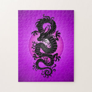 Quebra-cabeça O roxo estourou o dragão chinês