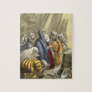 Quebra-cabeça O sacrifício de Noah em deixar a arca, de uma
