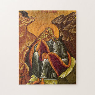 Quebra-cabeça O Santo Profeta Elias Ícone Cristão Ortodoxo