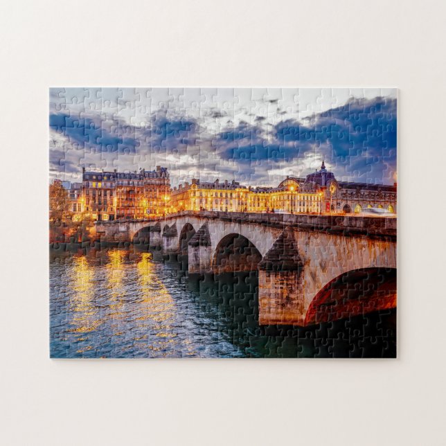 Quebra-cabeça O Sena Paris. (Horizontal)